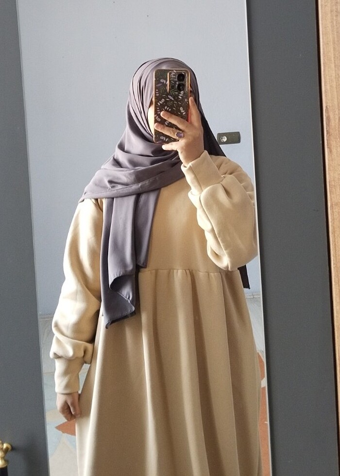 Sıfır kışlık tesettür elbise - Görsel 2
