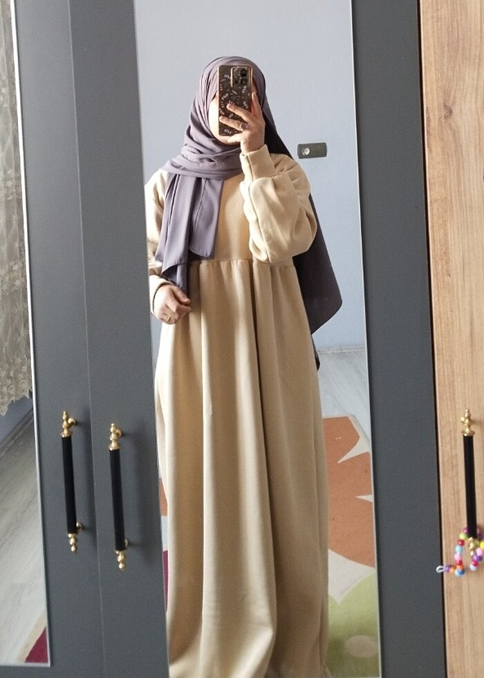 Sıfır kışlık tesettür elbise - Görsel 3