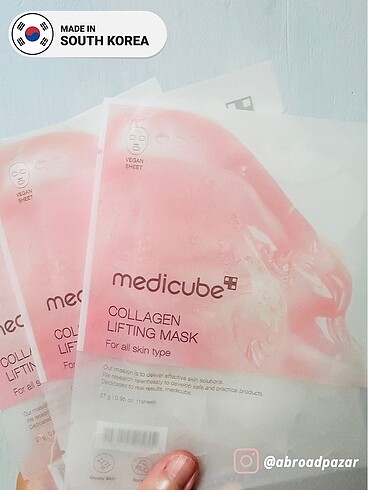 Diğer medicube COLLAGEN LIFTING MASK (Kore)