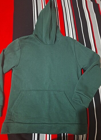 11-12 Yaş Beden yeşil Renk yeşil sweatshirt kız erkek çocuk uyumludur 