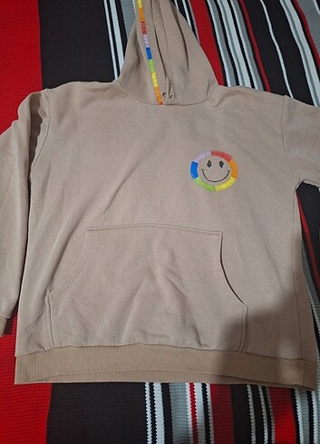 Ten rengi kız çocuk sweatshirt 