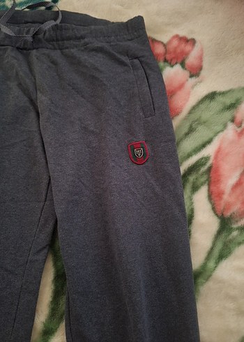 Gri Düğmeli Erkek Eşofman Altı - Görsel 2