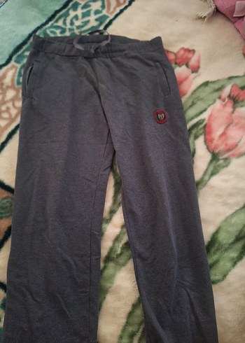 Gri Düğmeli Erkek Eşofman Altı - Görsel 3