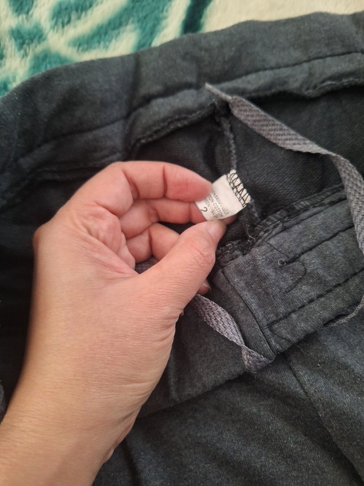 Gri Düğmeli Erkek Eşofman Altı - Görsel 4