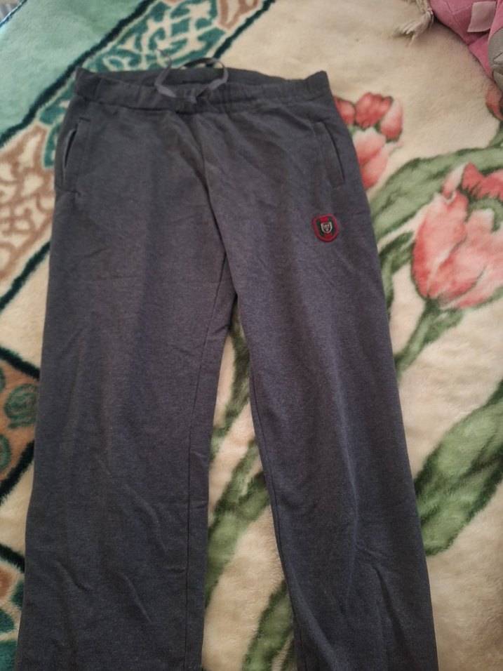 Gri Düğmeli Erkek Eşofman Altı - Görsel 3