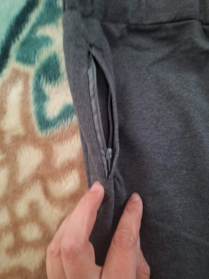 Gri Düğmeli Erkek Eşofman Altı - Görsel 5