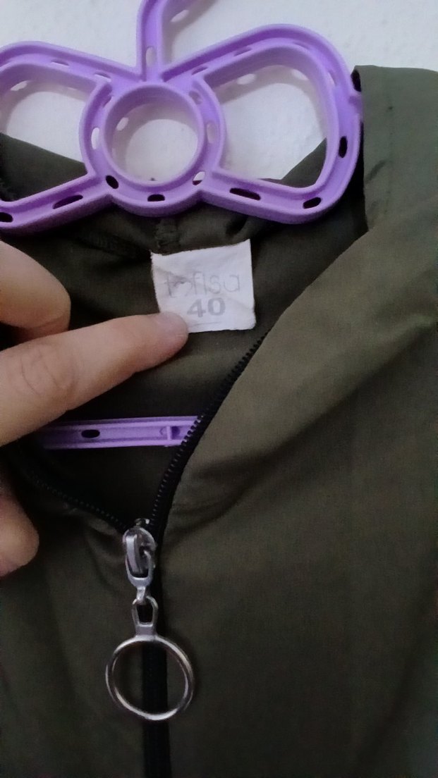 Kadın Haki Uzun Yağmurluk - Görsel 4