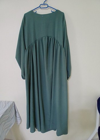 Yeşil Khimar ve Elbise Takım - Görsel 5