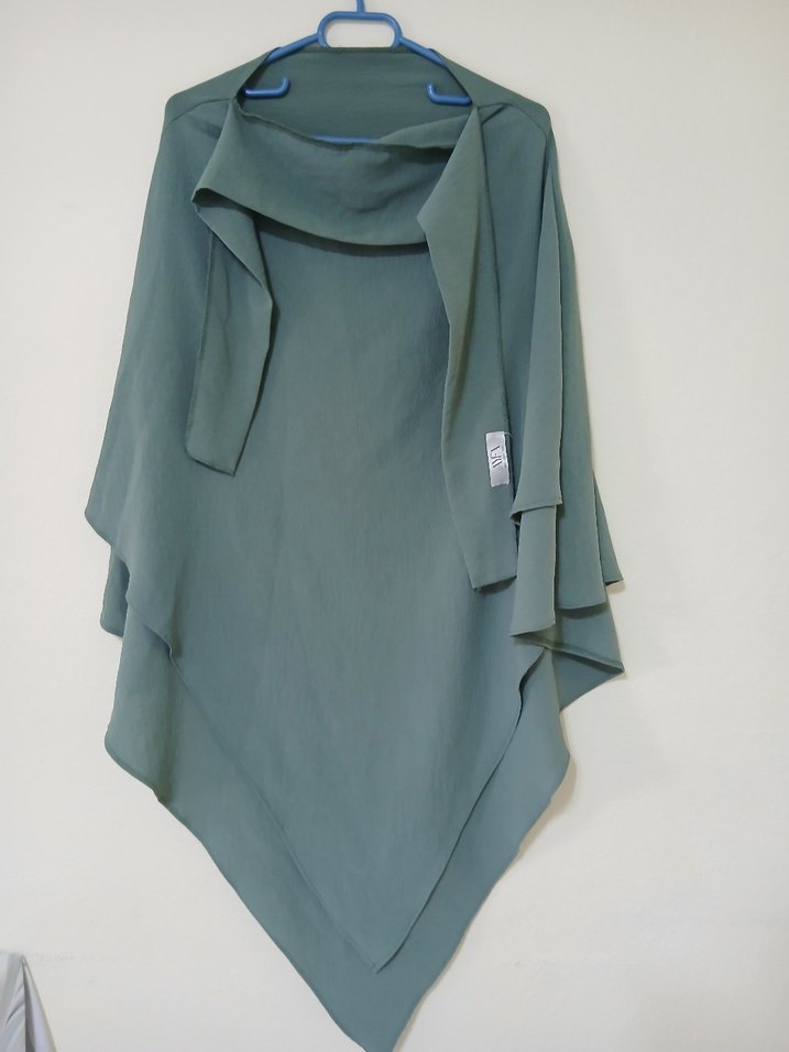 Yeşil Khimar ve Elbise Takım - Görsel 3
