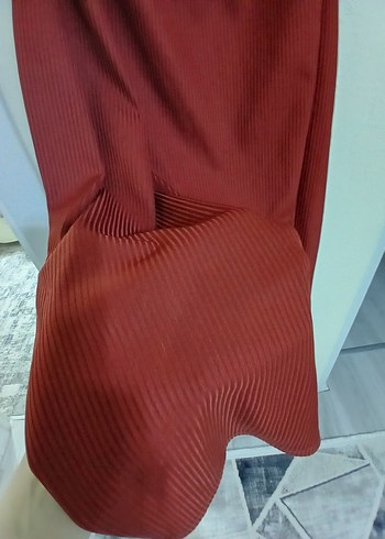 Diğer Şık ve Rahat Kiremit Rengi Takım - Payet Detaylı