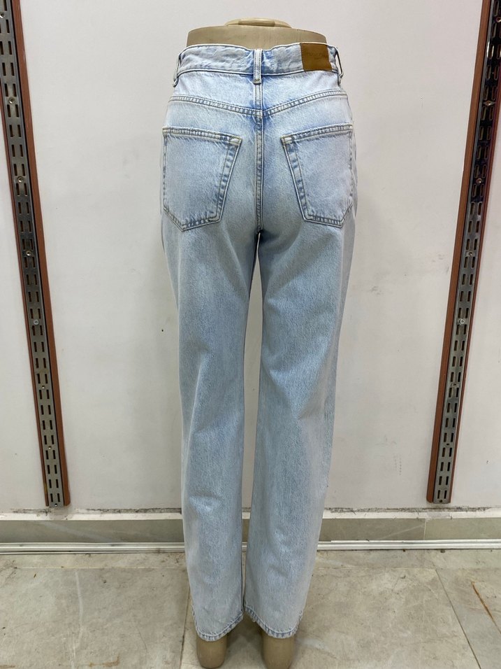 Pastel Mavi  Kadın Denim Pantolon - Görsel 5