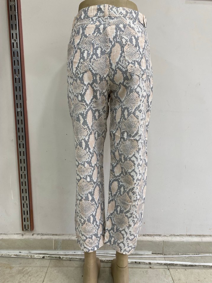 Yılan Desenli Kadın Pantolon - Görsel 4