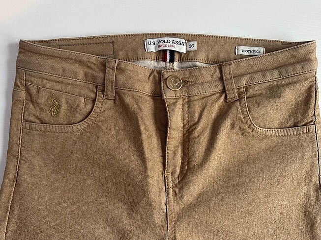 s Beden U.S. Polo Assn. camel renk pantolon