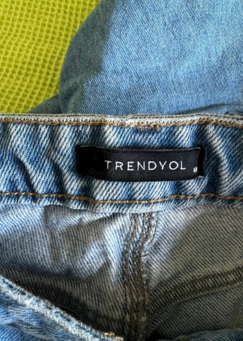 40 Beden mavi Renk Trendyol Mavi Rahat Kesim Kadın Kot Pantolon