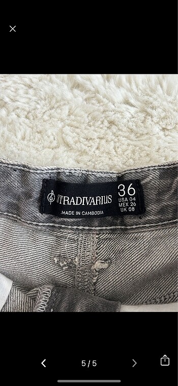 36 Beden Stradivarius D93 Denim Şort