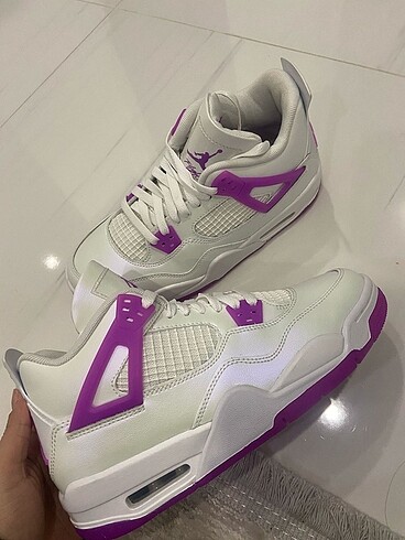 38,5 Beden beyaz Renk air jordan 4 retro hyper violet