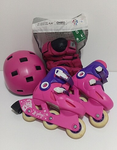 Decathlon paten kask dizlik dirseklik