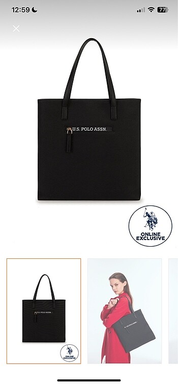 Orijinal us polo çanta sayılı kullanılldı arkasında çok hafif be - Görsel 6