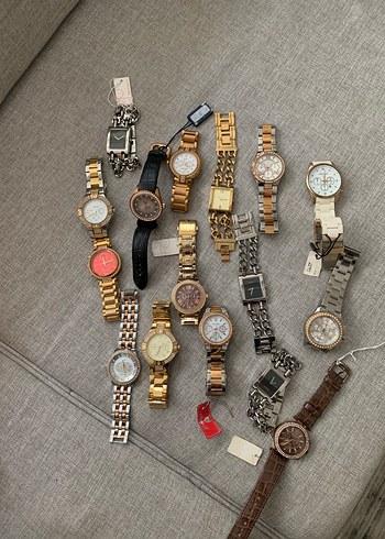 Kadın Vintage Gold Metal Kordonlu Saat - Görsel 2