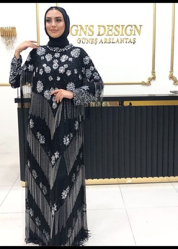 boncuk İşlemeli abiye 44 beden den 50 bedene kadar oluyor - Görsel 2