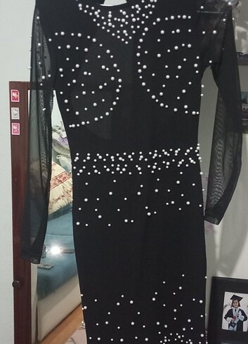 Incili elbise - Görsel 5