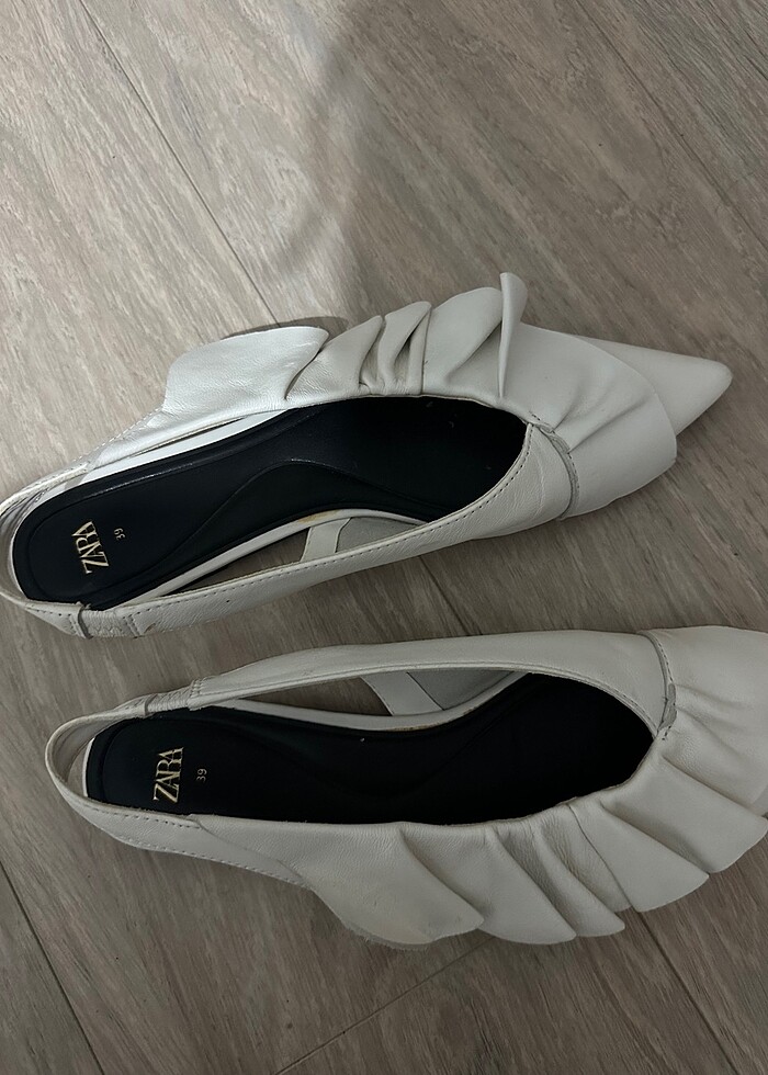 Zara babet beyaz - Görsel 2