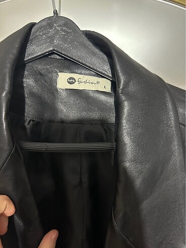 Deri blazer ceket - Görsel 4
