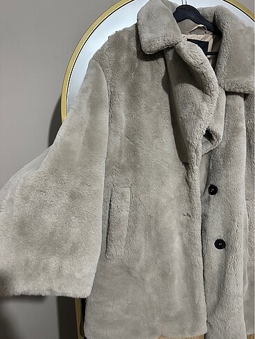 Zara peluş mont - Görsel 3