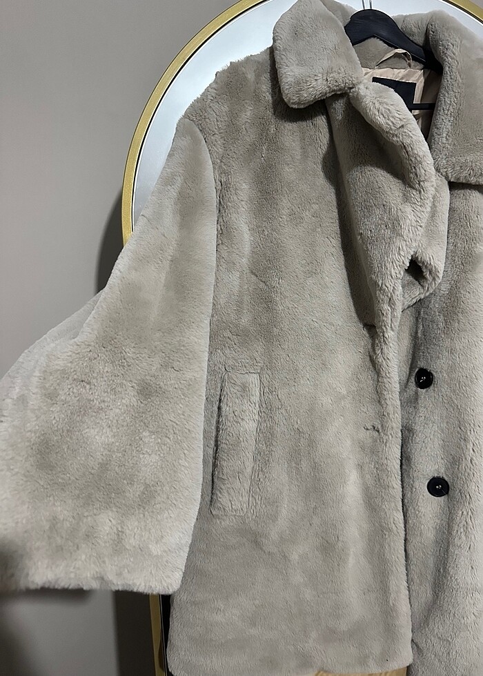 Zara peluş mont - Görsel 3