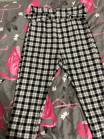 Bershka Bershka ekoseli pantolon