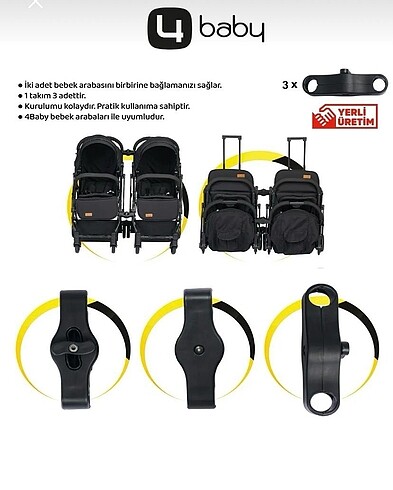 0 - 13 kg Beden İkiz babek arabası