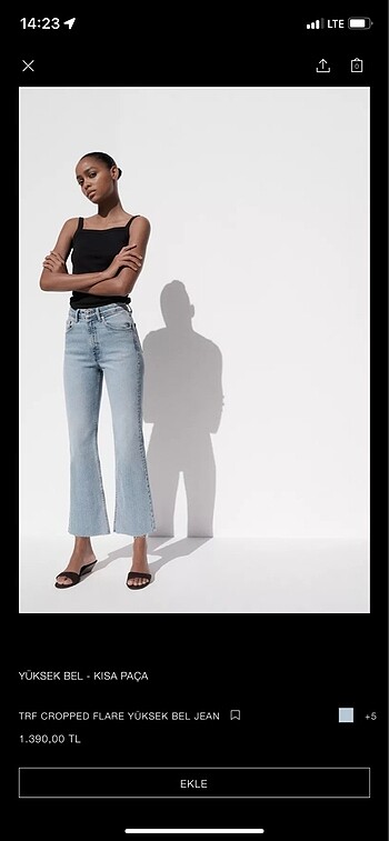 Zara Zara crop flare