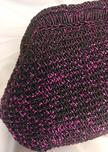 Mor Örgü Kadın Portföy Çanta - Görsel 4