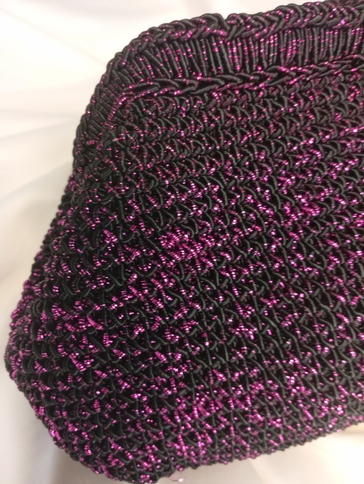 Mor Örgü Kadın Portföy Çanta - Görsel 4