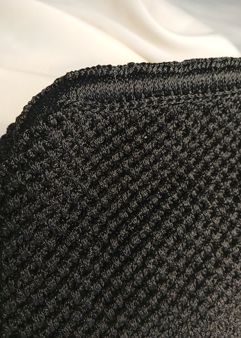 Siyah Örgü Kadın Portföy Çanta - Görsel 4