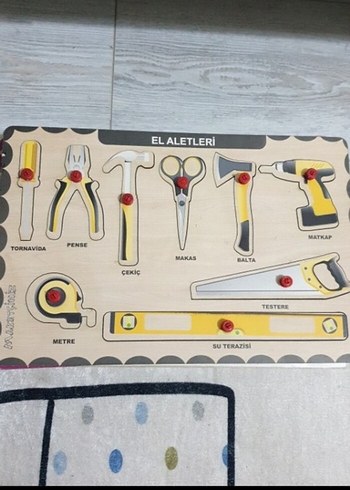 Ahşap El Aletleri Eğitici Oyuncak