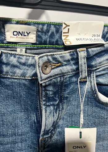 Kadın Mavi Baskılı Denim Jean - Görsel 4