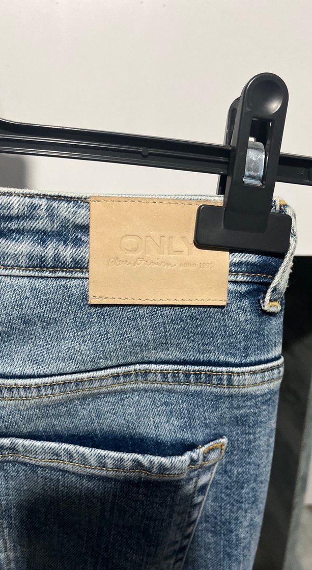 Kadın Mavi Baskılı Denim Jean - Görsel 3