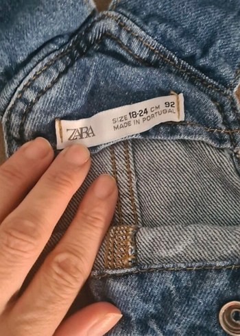 Erkek Çocuk Mavi Kot Salopet - Görsel 4