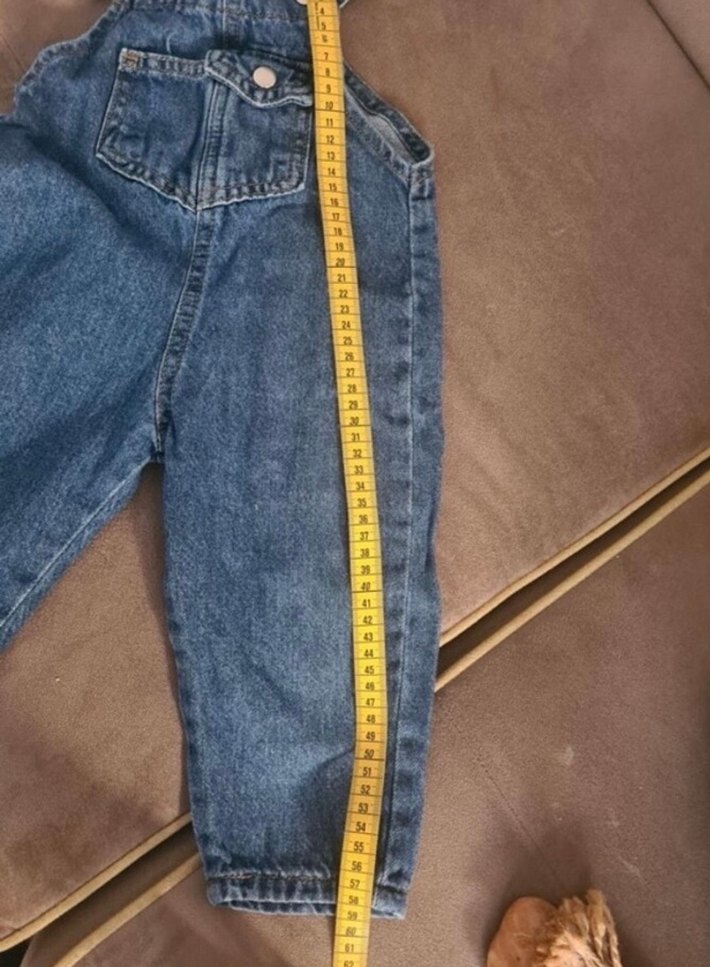 Erkek Çocuk Mavi Kot Salopet - Görsel 3