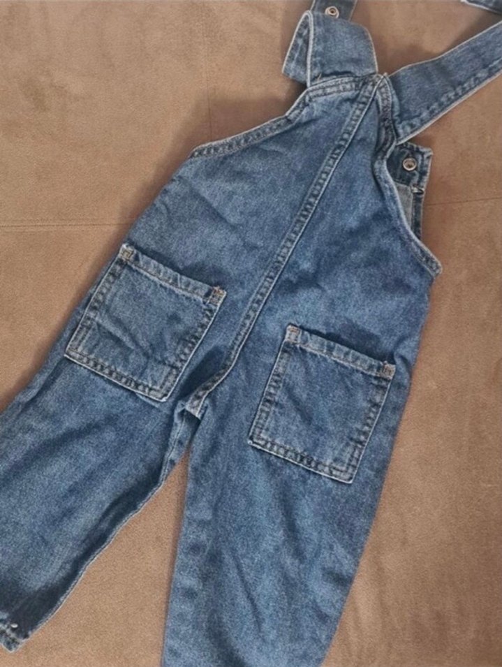 Erkek Çocuk Mavi Kot Salopet - Görsel 2