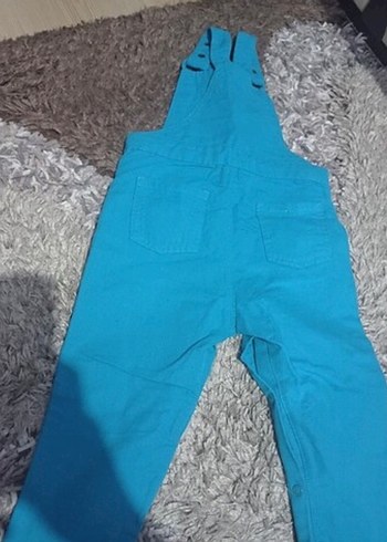 Turkuaz Nakışlı Erkek Çocuk Salopet - Görsel 7