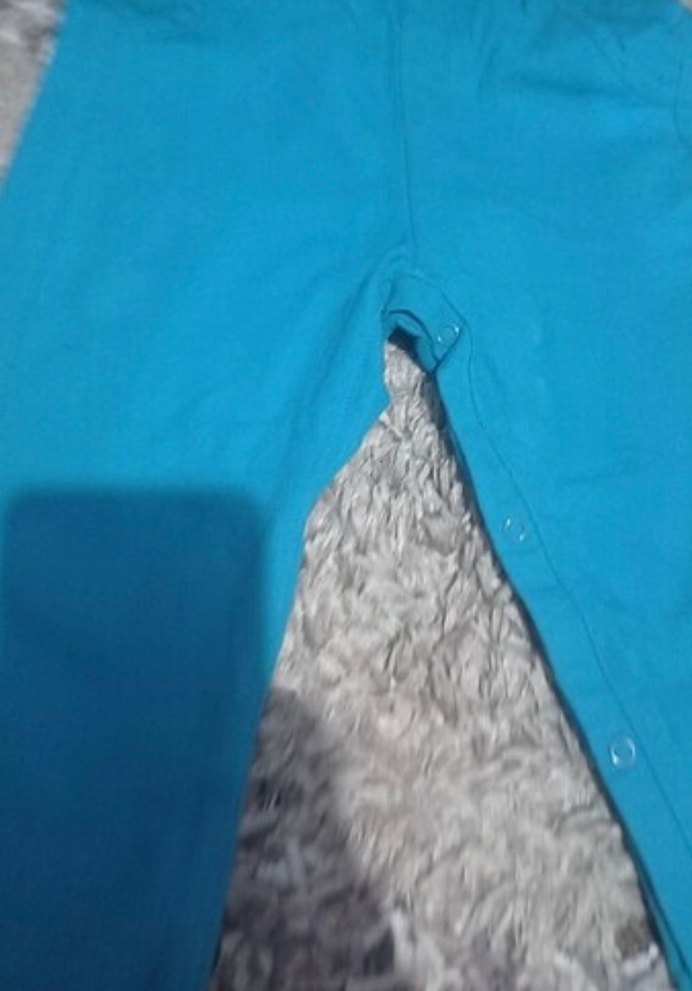 Turkuaz Nakışlı Erkek Çocuk Salopet - Görsel 4