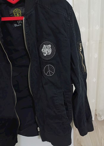 Siyah Fermuarlı erkek Ceket - Görsel 4