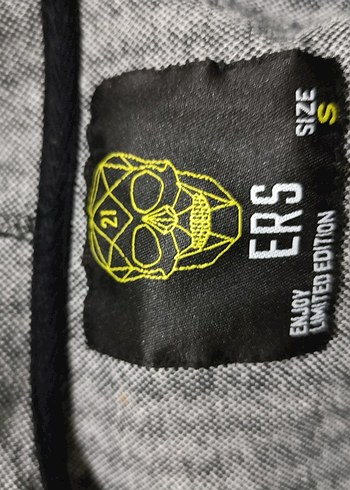 Gri Desenli kapşonlu  erkek Ceket - Görsel 3