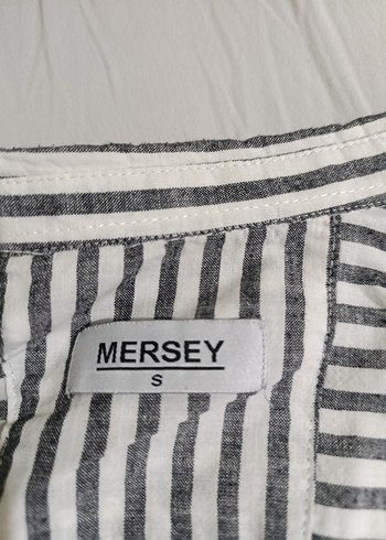 Gri Çizgili Uzun Kollu Gömlek - Görsel 3