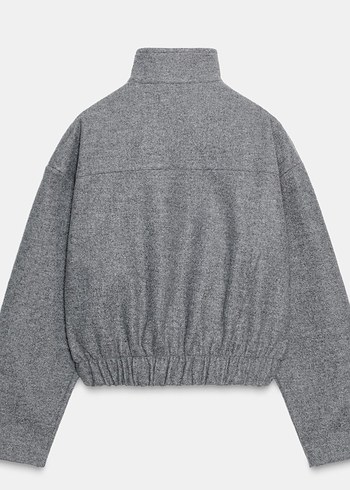 Zara Yumuşak Bomber Dik Yaka Ceket Kadın - Görsel 3