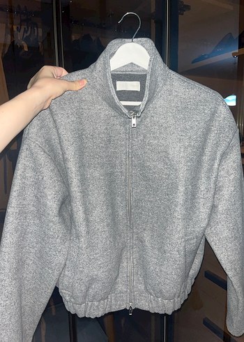 Zara Yumuşak Bomber Dik Yaka Ceket Kadın - Görsel 4