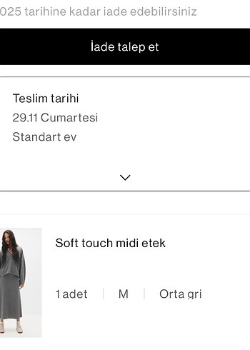 PULL & BEAR SOFT TOUCH MIDI PAMUKLU ETEK - Görsel 4