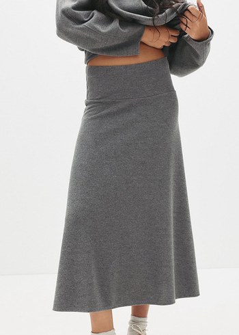PULL & BEAR SOFT TOUCH MIDI PAMUKLU ETEK - Görsel 2